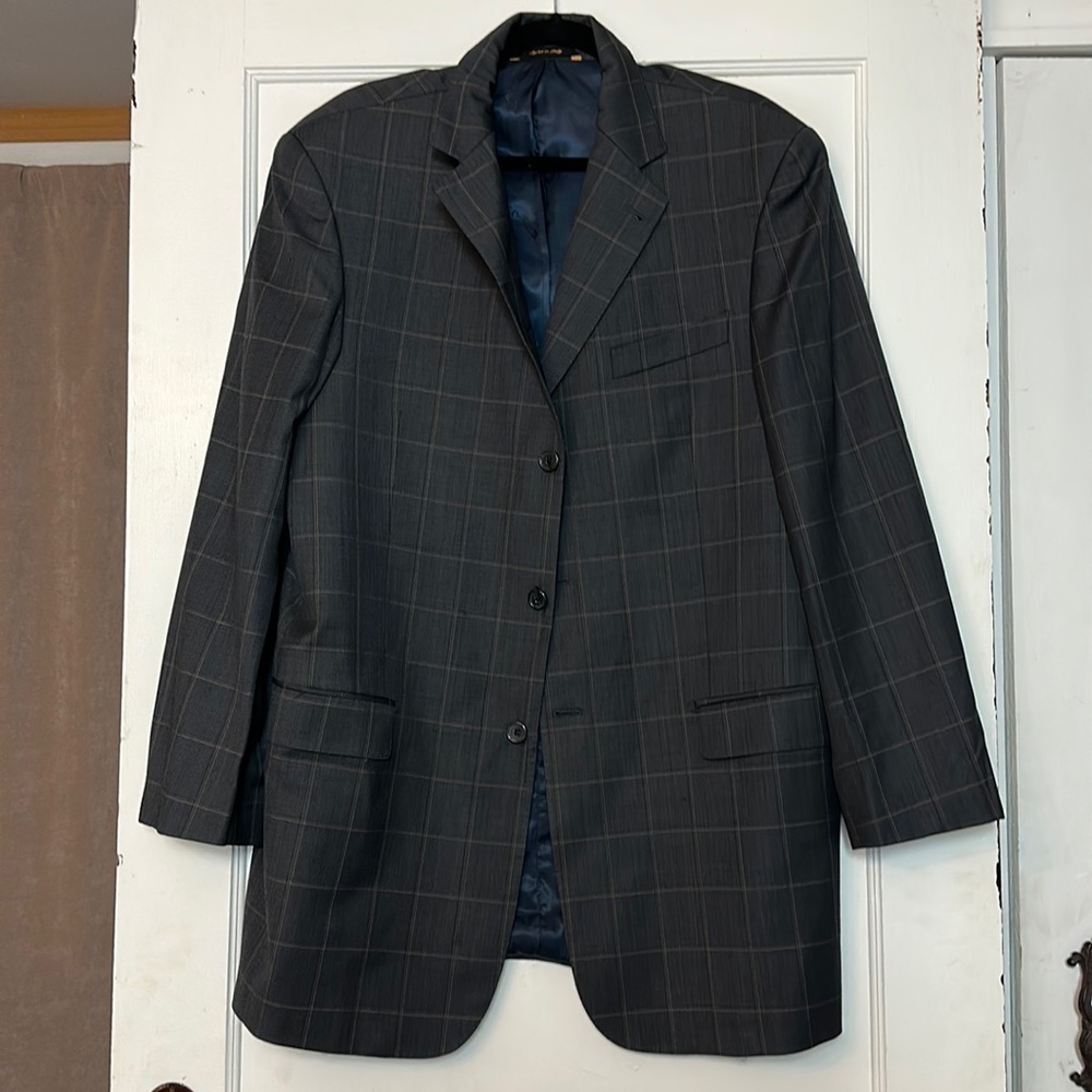 Italian Super 120s Wool Blazer | Tailored Roma Fit · EMJ Magic Johnson